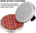FAVIA Burger Press Patty Maker with 100 Wax Papers Set I Non-Stick Hamburger Meat Mold Ring for Beef Veggie Burger BBQ Barbecue Grill BPA Free Dishwasher Safe