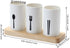 MyLifeUNIT Kitchen Utensil Caddy, Flatware Organizer with Wood Base