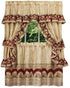 Achim Home Furnishings SFCS36AN06 Sunflower Cottage Set, 36-inch, Antique