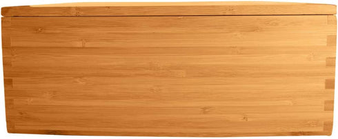 Wood Stash Box with Rolling Tray - Wood Stash Box w/Storage - Rolling Tray Stash Box - Premium Quality Dovetail Design Discrete Wooden Stash Boxes (Natural)