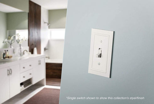 Franklin Brass W35246-PW-C Classic Architecture Switch/Decorator Wall Plate/Switch Plate/Cover, White