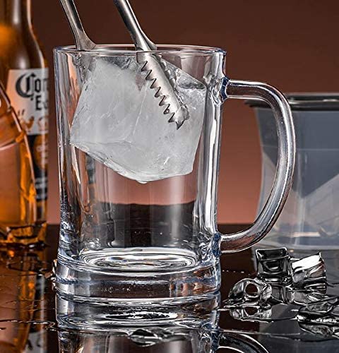 Samuelworld Ice Cube Trays - Jumble Big Cubes & 2.5 inches Large Sphere Ice Mold Combo for Whiskey and Cocktails, Keep Drinks Chilled (Grey)