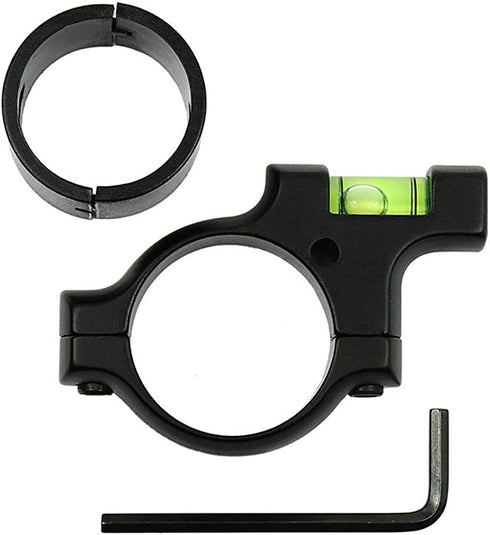 West Lake Precision Scope Leveling Kit, Includes 30mm Smooth Alloy Scope Bubble Level Indicator (Anti-Cant) and 1" Ring Reducer, for Precision Shooting, Competition and Hunting
