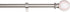 Amazon Basics Decorative 5/8" Curtain Rod with Baseball Finials, 86"-120"