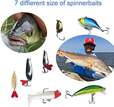 XYZsundy 90PCS Fishing Lures Kit Set Including Fishing Stuff Tackle Box Accessories Hooks, Worms, jigs, Fishing Bait for bass, Crappie ,Trout,Fishing Gifts for Men.