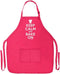 Keep Calm and Bake On Funny Apron for Kitchen Baker Baking Two Pocket Apron for Women and Men