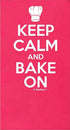 Keep Calm and Bake On Funny Apron for Kitchen Baker Baking Two Pocket Apron for Women and Men