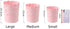 HMANE Wastebasket Super Mini, Hollow Flower Shape Plastic Lidless Wastepaper Baskets Trash Can - S, Mini Size