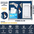 Server Book Organizer with Zipper Pocket, Aatacas PU Leather Restaurant Guest Check Presenters Card Holder for Waitress, Waiter, Bartender, With A Pen