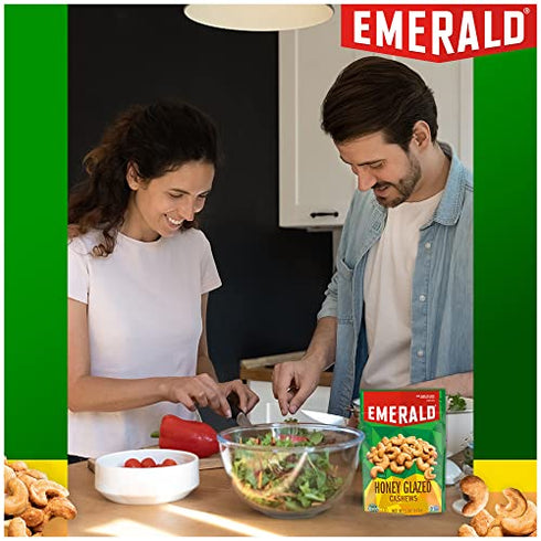 Emerald Nuts Honey Glazed Cashews, 5 Oz