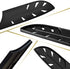 XYJ 9pcs Plastic Knife Covers or Sleeves,Knives Edge Guard or Case,Universal Sheath,Blade Guards Protector for Paring Utility Santoku Nakiri Bread Carving Chef Cleaver, Kitchen Knife Cover or Sleeve