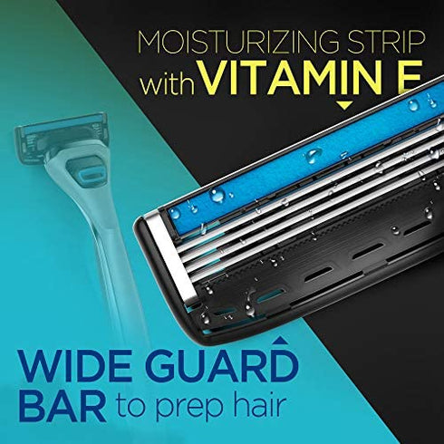 Dorco Pace 4 Pro - Four Blade Razor Shaving System - 2 Replacement Handles (Handles Only)