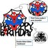 Glorymoment Cake Decor for Spiderman Happy Birthday Cake Topper for Boys Men Birthday Party, Glitter Happy Birthday Cake Topper for Spider-man Superhero Theme Birthday Party Decor (6.7’’ x5.51’’ )