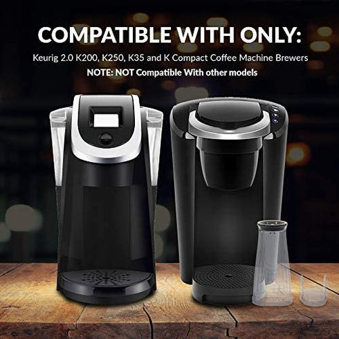 PUREHQ Keurig Starter Kit Replacement for Keurig 2.0 K200, K250, K35, K-Duo and K-Compact Coffee Makers Includes Filter Holder and 3 Pack of Keurig Compatible Water Filters
