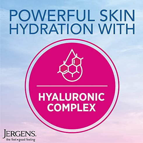 Jergens Cloud Creme Hand Cream for Dry Hands, Lotion with Hyaluronic Complex, Non-Greasy Moisturizer & Breathable Light Formula, 3 oz