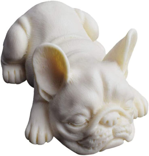 Kisangel French Bulldog Mold Sleeping Dog Silicone Mold for Fondant Chocolate Candy Gum Paste Polymer Clay Resin Making Kitchen Baking Cupcake Decorating