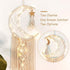 OurWarm Moon Dream Catcher Wall Decor, Macrame Wall Hanging Boho Dream Catcher with LED String Light Craft Gifts for Kids Teenage Girls Bedroom Bohemian Wedding Farmhouse Home Decor, 40 x 10 Inches