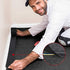 1 Piece (24 Feet in Length) Black Cable Floor Strip Carpet Floor Cord Cover Cable Protector Cable Management, Protect Cords and Prevent a Trip Hazard