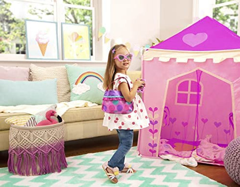 Play Circle by Battat – Princess Purse Style Set – Pretend Play Multicolor Handbag and Fashion Accessories – Toy Makeup, Keys, Lipstick, Credit Card, Phone, and More for Kids Ages 3 and Up (8 pieces)