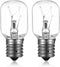 Microwave Light Bulb Stove Light Lamp Compatible with Whirlpool GE Kenmore LG Microwave, Dimmable with E17 Base 125V 40W, Repalcement for 8206232A, 2Pcs