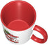 Red Christmas Coffee Truck Mug Cup for Home Office 11 Oz, Cute Funny Funky Flat Bottom Ceramic Mug Holiday Gifts for Women Men