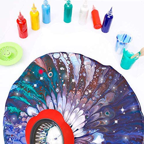 Acrylic Paint Pouring Strainers,9 PACK Acrylic Pouring Strainers,Plastic Flower Strainers Silicone Pouring Drain Basket for DIY Pouring Acrylic Paint and Creating Unique Patterns Art Supplies