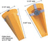 Giant Foot Doorstop, Magnetic, Yellow, 2" x 3.5" x 6.8" (00967)