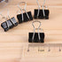 Coideal Extra Small Binder Clips, 15mm Black Mini Metal Micro Bull Paper Clip Clamps for Office (60 Pack)
