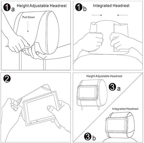 TFY Switch Car Mount Car Headrest Mount Holder Compatible with Nintendo Switch
