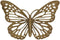 Gold Metal Butterfly Wall Decor