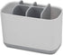 Joseph Joseph 70510 EasyStore Toothbrush Holder Bathroom Storage Organizer Caddy, Large, Gray