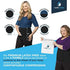 QORE LOGIQ Plus Size Abdominal Binder Post Surgery for larger Men + Women - Postpartum Belly Band - Compression Garment - Hernia Belt For Men + Woman - C Section Belly Binder - Adjustable (Black XL)