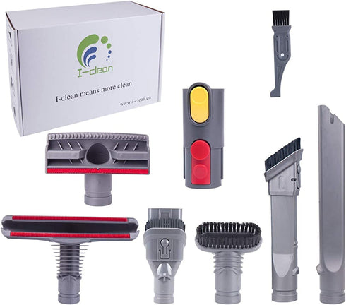 I clean 7packs Dyson v7 attachments, Compatible with Dyson V8, V8 Absolute,V7,V6,DC59,DC44,DC35,DC24,DC16,DC62,DC39,V10, V10 Absolute, V11Animal Cord-Free Vacuum Parts