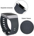 SKYLET Compatible with Fitbit Ionic Bands for Men Women, 3 Pack Soft Sport Replacement Wristbands Compatible with Fitbit Ionic Smart Watch with Buckle(Black, Slate, Gray Small)