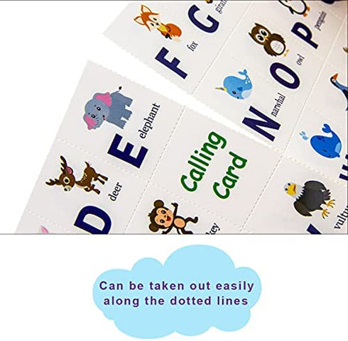 Alphabet Bingo Game for Kids 24 Players Animal Letter Learning Game School Classroom Home Birthday Party Supplies