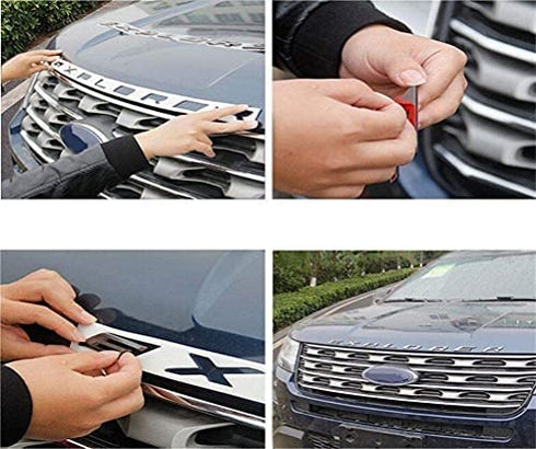 3D Letters ABS Front Hood Emblem Explorer Hood Letters Logo for Explorer 2011-2021-2022