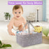 Baby Diaper Caddy Organizer Storage Basket for Girl Boy Shower Gifts Portable Large Nursery Holder Tote for Changing Table or Car Newborn Essentials Baby Registry Must Haves Item