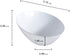 Party Essentials Disposable Hard Plastic Contemporary Angle Bowl, 8-Count, 8 oz, White