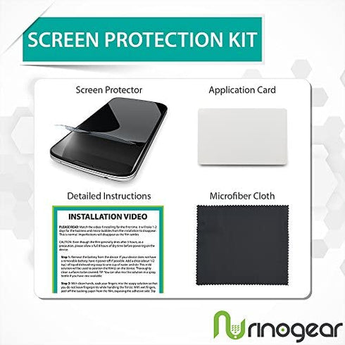 (8-Pack) RinoGear Screen Protector for Samsung Galaxy Watch 3 Screen Protector (45mm) Case Friendly Accessories Flexible Full Coverage Clear TPU Film