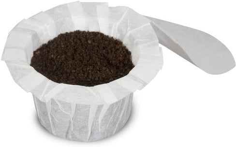 Perfect Pod EZ-Cup Disposable Paper Filters with Patented Lid Design for Reusable Coffee Pods 4-Pack (200 Filters)¦