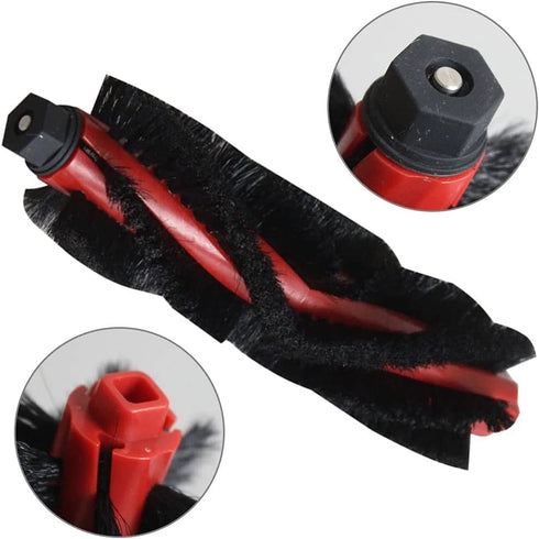 Chuancheng Replacement Parts for Lefant M520 M501-B M501-A M571 T700 T800 K7 Robot Vacuum Cleaner, 1 Roller Brush, 4 Side Brush, 4 HEPA Filter
