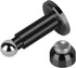 Hommyzone Adjustable Height Magnetic Door Stopper,Magnetic Door Stop, 304 Stainless Steel Door Holder with Wall&Floor Mounted€¦?Black)