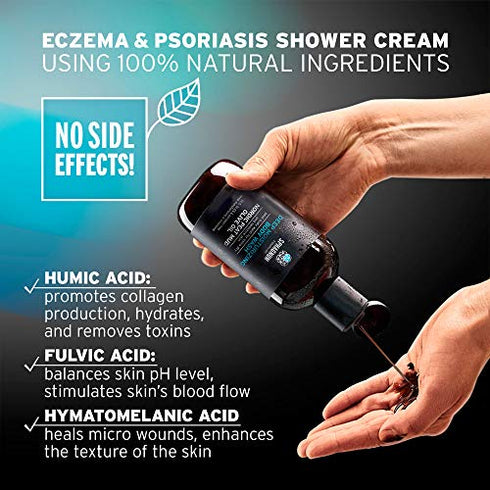 Moisturizing Body Wash - Relieves Rash, Hydrates Dry Skin, Best Soap For Eczema, Acne & Sensitive Skin. Suitable for Men and Women