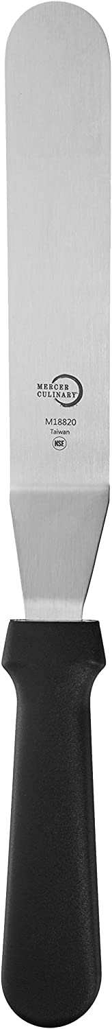 Mercer Culinary Offset Spatula, 8 Inch, Black