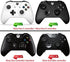 eXtremeRate Textured Green Back Panels, Comfortable Non-Slip Side Rails, 3D Splashing Handles, Game Improvement Replacement Parts for Xbox One X S Controller