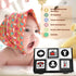KUANGO Tummy Time Mirror Toys for Babies, High Contrast Activity Montessori Newborn Toys, Black and White Baby Toys 0 3 6 12 Sensory Infant Toys 0-3 Months