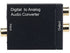 Digital Optical Coax to Analog Stereo Audio L/R Converter Adapter with Optical Cable RCA Cable