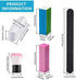 10 Pieces French Dip Nail Tray Nail Dip Tray Nail Files and Buffer Set, Includes French Nail Dipping Powder Container, Nail Dust Brush, 4 Nail File Emery Board, 4 Nail Buffer Block for Manicure