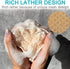 Super Exfoliating Home Spa Weave Loofah Shower Sponge Pouf Mesh Brush - Bath Spa Puff Scrubber Ball - Face Body Poof - Rich Foams Bubble?4.7" Each? Pack of 4