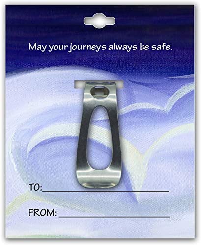 Cathedral Art St. Christopher Visor Clip, One Size, Silver